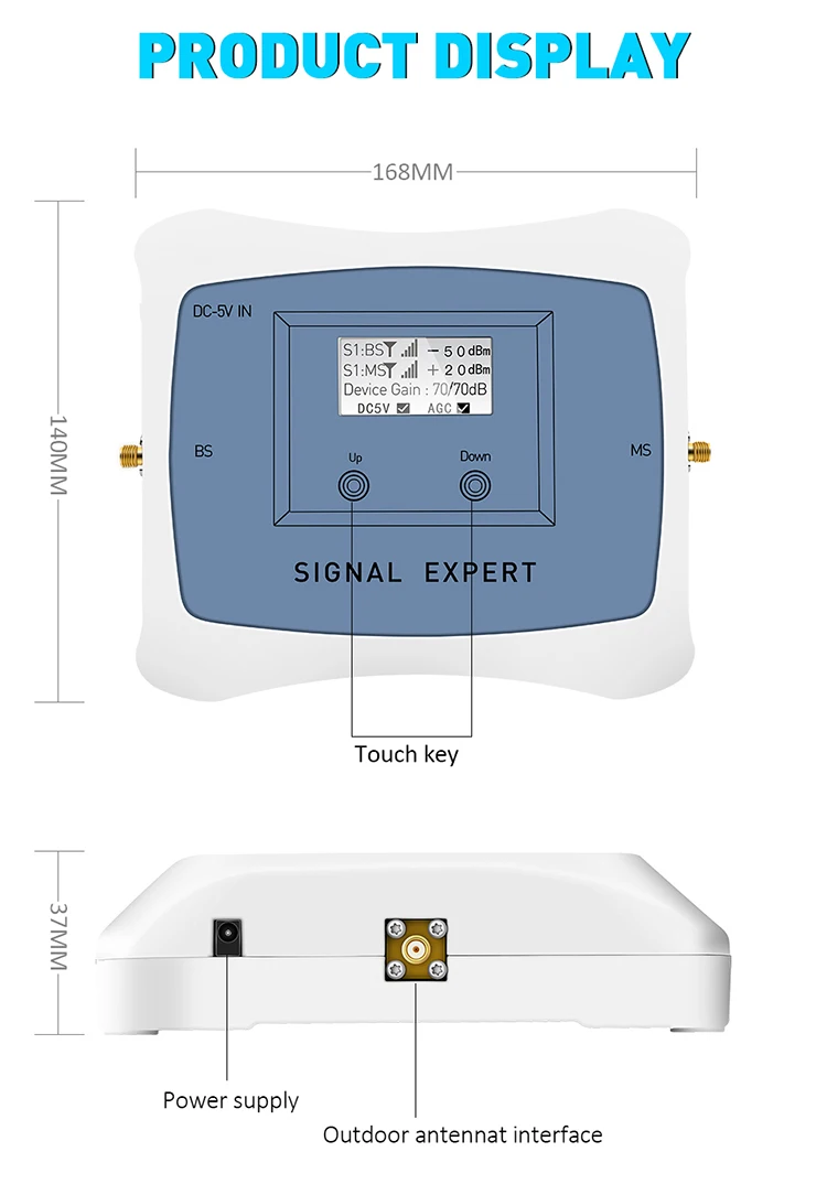 

2G GSM 900 3G WCDMA 2100 Dual Band Signal Booster