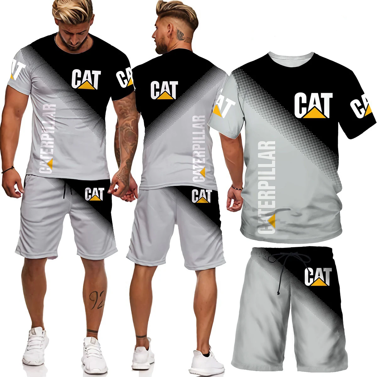

2 Pcs Cool 3D Cobra Kai Print Mixed Martial Arts T-Shirts+Shorts Sport Suit Men's Gym Training Fighter Sportwear Tracksuit Set