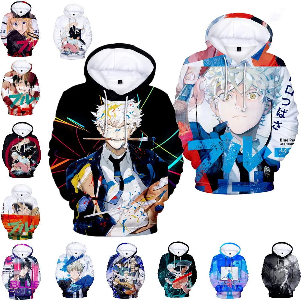 

Manga Blue Period Hoodie 3D Long Sleeve Women Men Sweatshirt Unisex Harajuku Streetwear 2022 Japanese Anime Clothes Plus Size