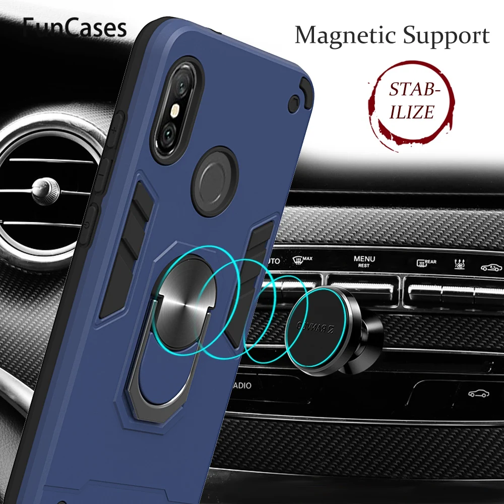 Phone Etui Cases For Xiaomi cellular Redmi 6 Luxury Silicone Magnetic Car Holder TPU Cover Telefoon Note Pro 6A | Мобильные телефоны