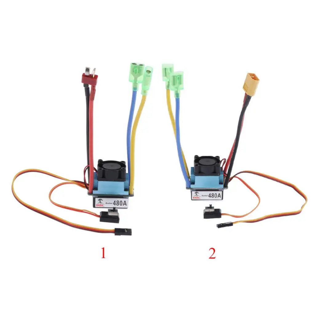 

480A Waterproof Brushed ESC Electronic Speed Controller Built-in 5V 3A BEC for