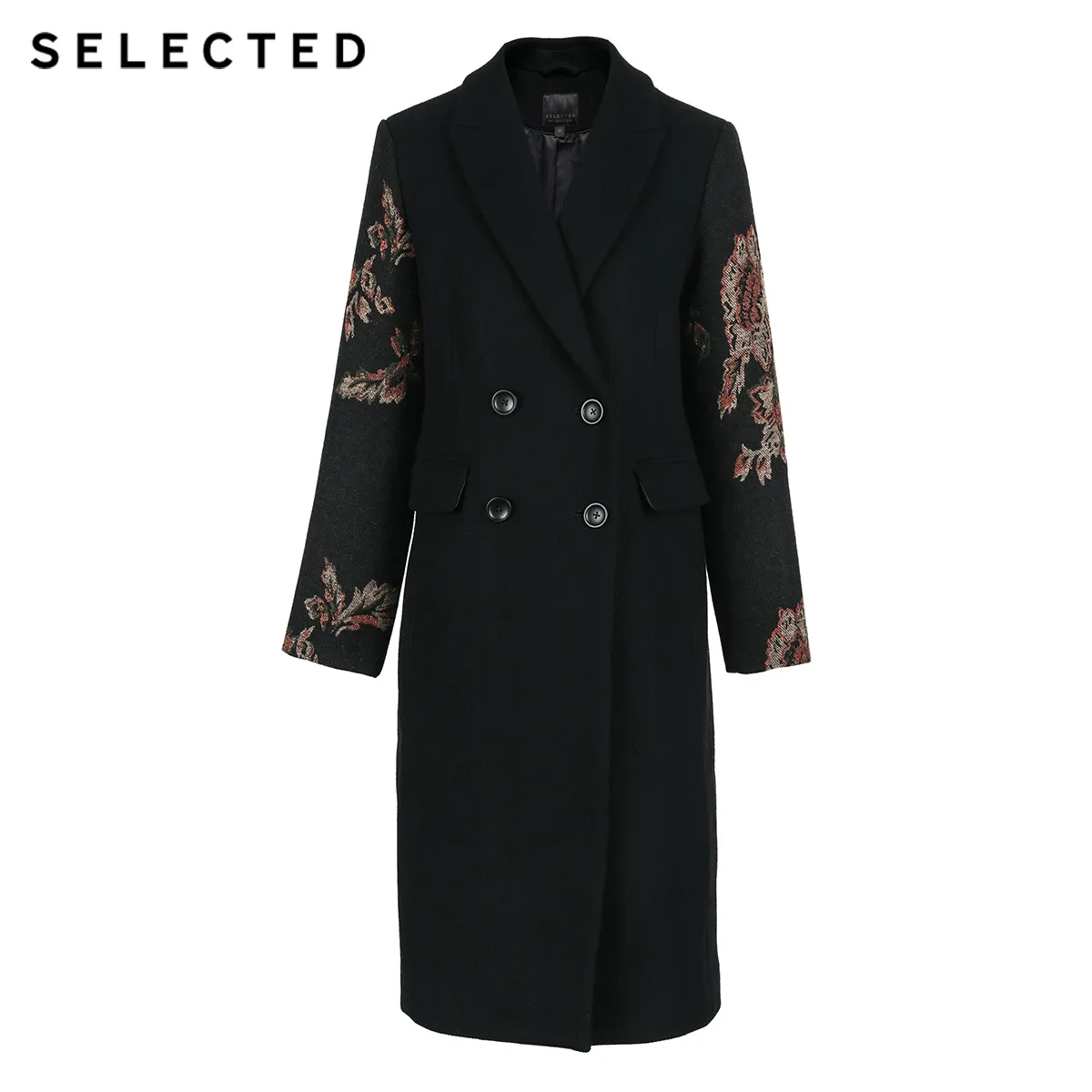 Выбранные Осеняя и зимняя коллекция женских шерсть жаккард длинное шерстяное