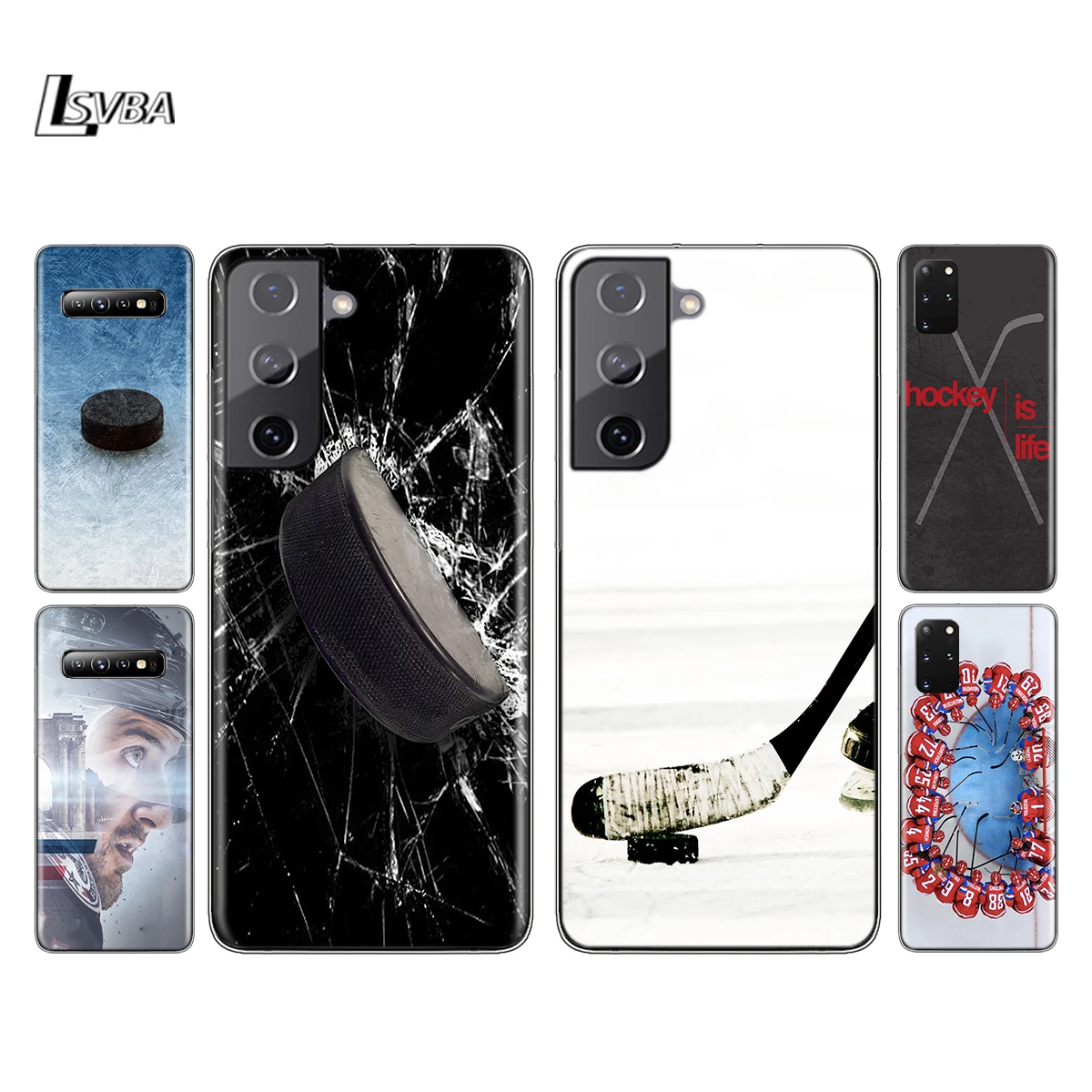 

Hockey Sport Fashion Silicone Cover For Samsung Galaxy S21 S20 FE Ultra S10 S10E Lite S9 S8 S7 Plus Phone Case