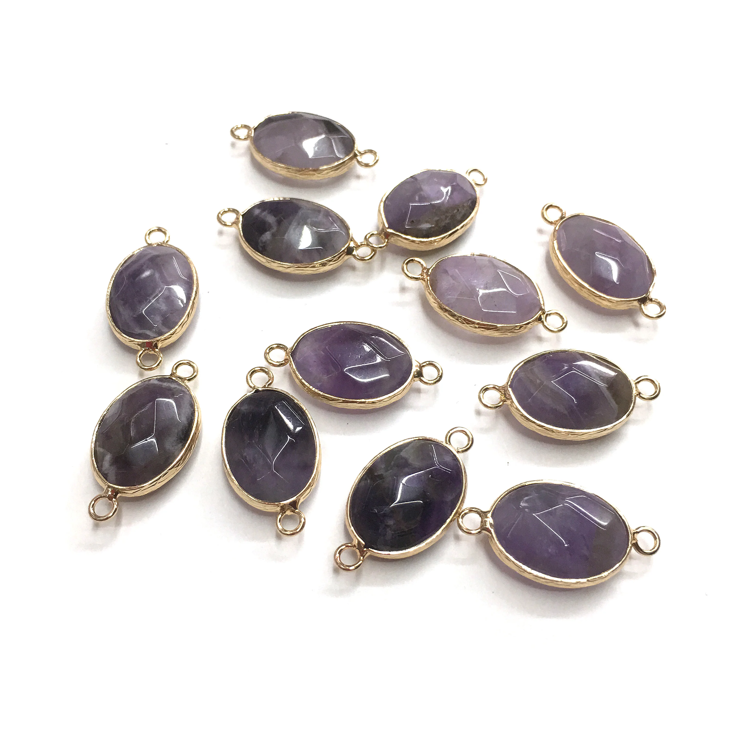 Подвески из натурального аметиста овальные фотоподвески аксессуары для