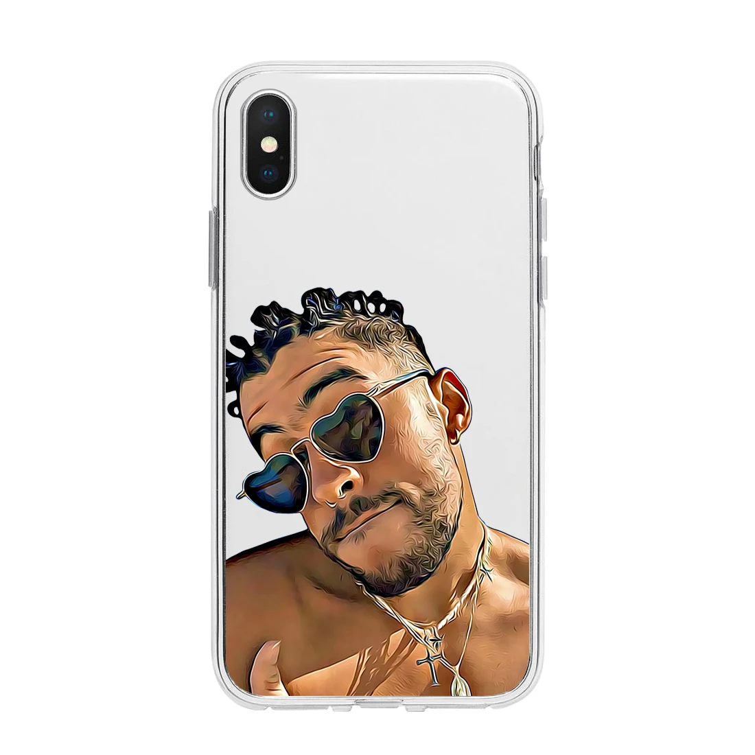 Чехол для телефона с рисунком плохого кролика малумы Iphone 12 Pro Mini 11Pro Max Se2020 6 6s 7 8plus 5s