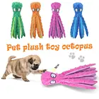 Мягкая плюшевая игрушка-пищалка в виде осьминога, 8 ног