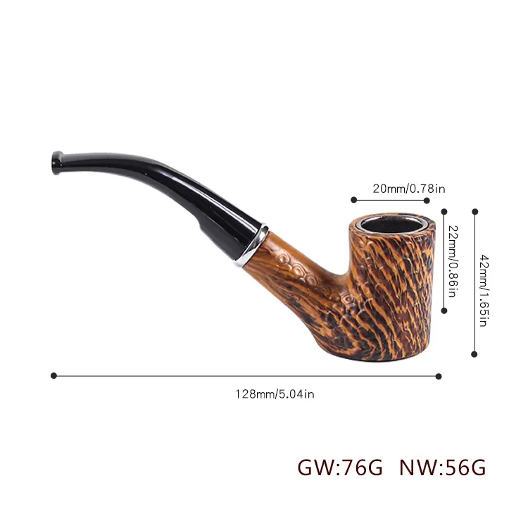 Фильтр бакелитовые курительные трубки травы изогнутые для табака новая