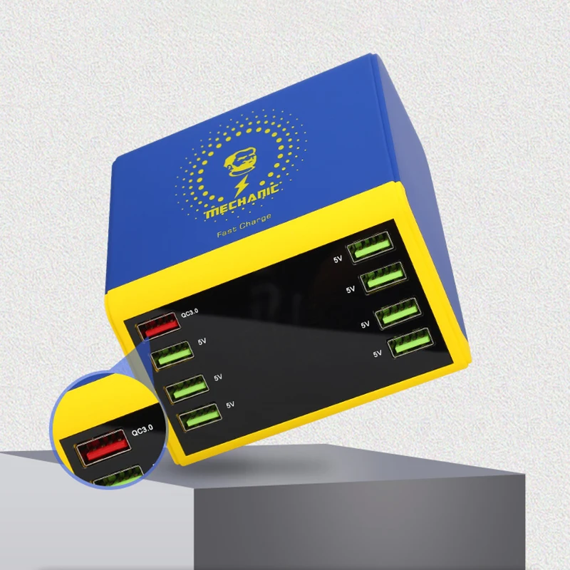 8A USB умное зарядное устройство с цифровым дисплеем MECHANIC iCharge8 мобильный телефон