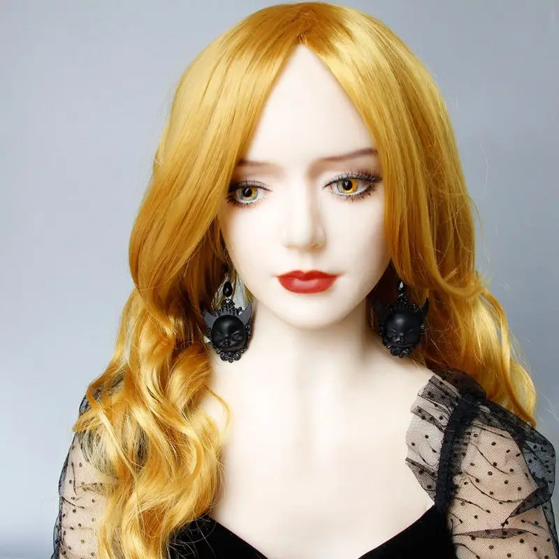 

Gothic Lolita Black Earrings Devil Death Witch Drop Earrings Halloween Jewelry