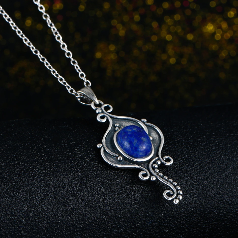 GUYINKU натуральное темно синее ожерелье и подвески в виде слона для женщин подарок