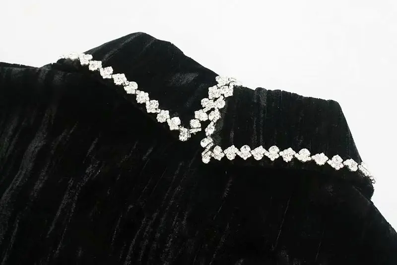 Новое Женское милое бархатное платье с воротником Питер Пэн vestidos бисер