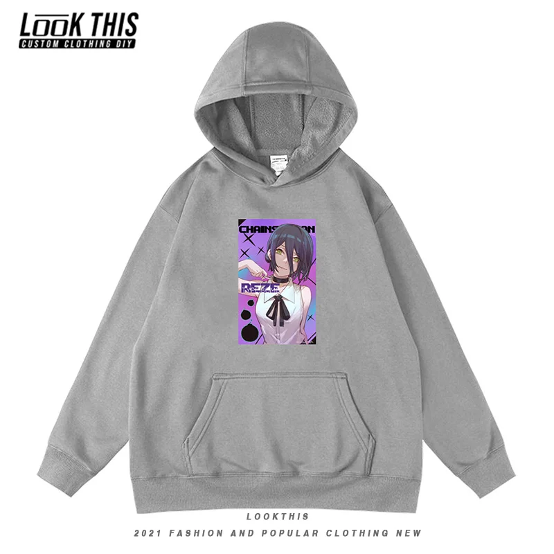 

Chainsaw Man Japanese Anime Print Hoodies Sweatshirts Spring Autumn New Children's Clothing Hoodie Sweatshirt Child Clothes