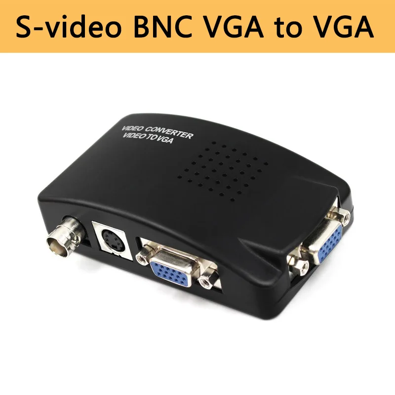 Цифровой преобразователь S-video BNC VGA для ПК ТВ камеры DVD DVR | Электроника