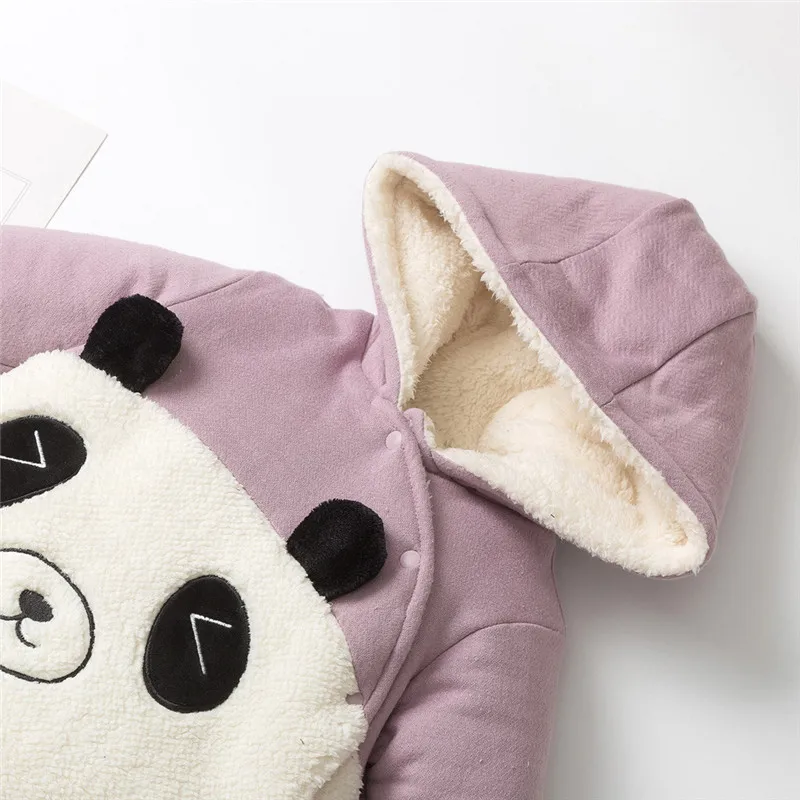 

baby clothes Girl Baby Cartoon Winter Jacket Kid Zip Thick Snowsuit Hoodie Coat Jumpsuit ubranka dla niemowlat #4N18