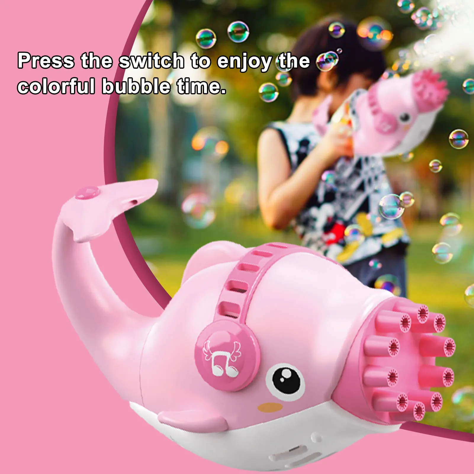 

2021 New Outdoor Summer Smoke Magic Bubble Machine Electric Bubble Machine Automatic Bubble Make Blower With Cold Fan Mode