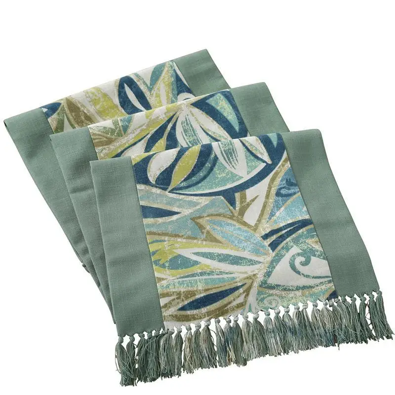 

37 Style Table Runner With Tassels Double-layer Linen Cotton Runner For Dining Decor Table Cover Tablecloth camino de mesa