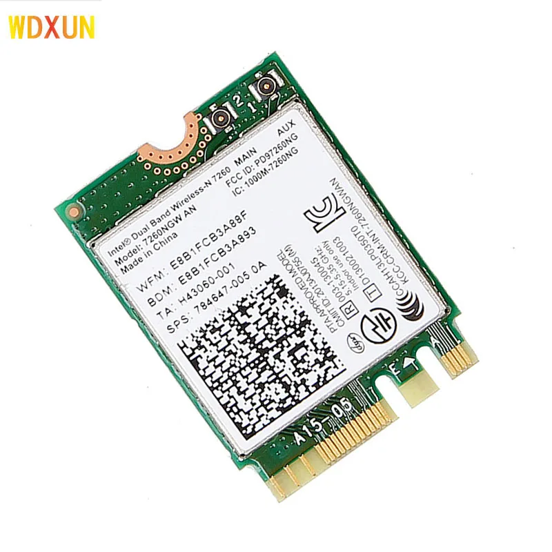Intel Wireless N 7260 7260NGW UM Wifi + Bluetooth 4 0 802.11n 2 4g/5 ГГц Wlan сетевая карта 300 Мбит/с
