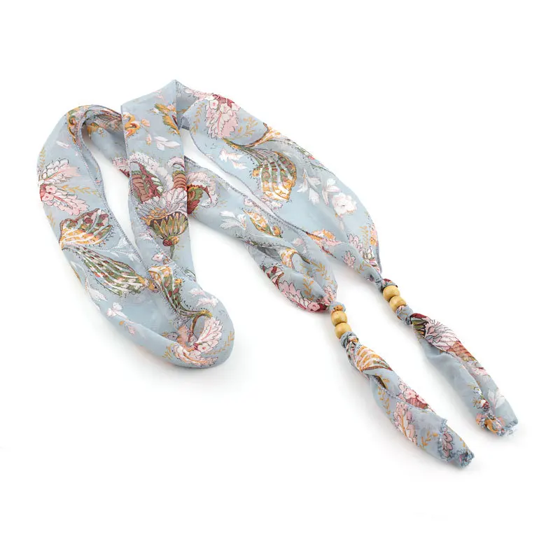 Модный женский шарф пояс корейский Узкий Шелковый красивое платье в этническом