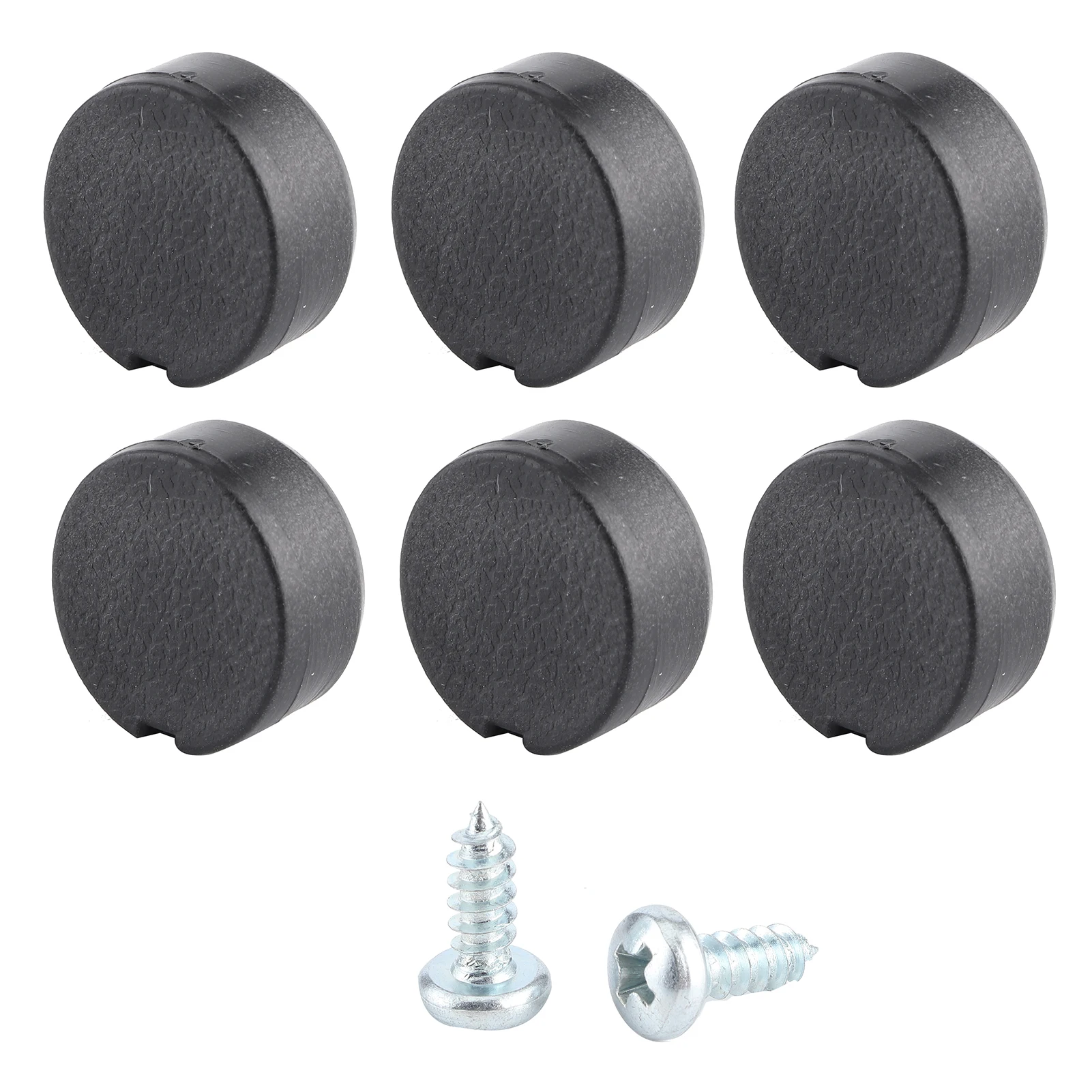 

6pcs Threshold Caps Covers Black Automobile Accessory Parts 66788900 Fit For Transporter Kombi T5 T5.1 T6