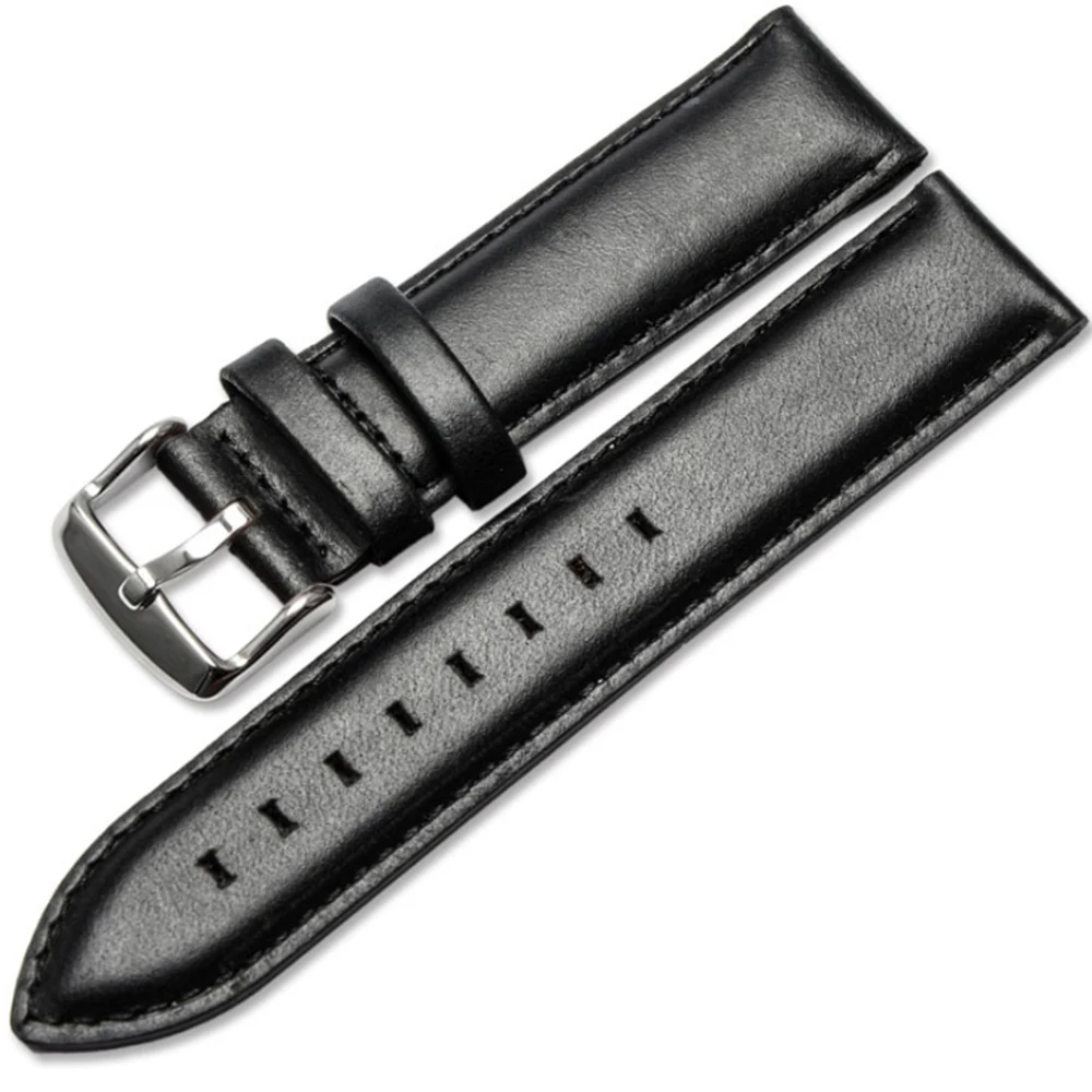 

Ремешок кожаный для наручных часов, сменный быстросъемный браслет с пряжкой для мужчин и женщин, WB148
