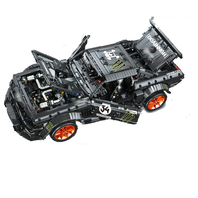 23009 Ford Mustang Hoonicorn гоночный автомобиль Ft Technic 20102 MOC-22970 строительные блоки кирпичи Детский обучающий игрушки