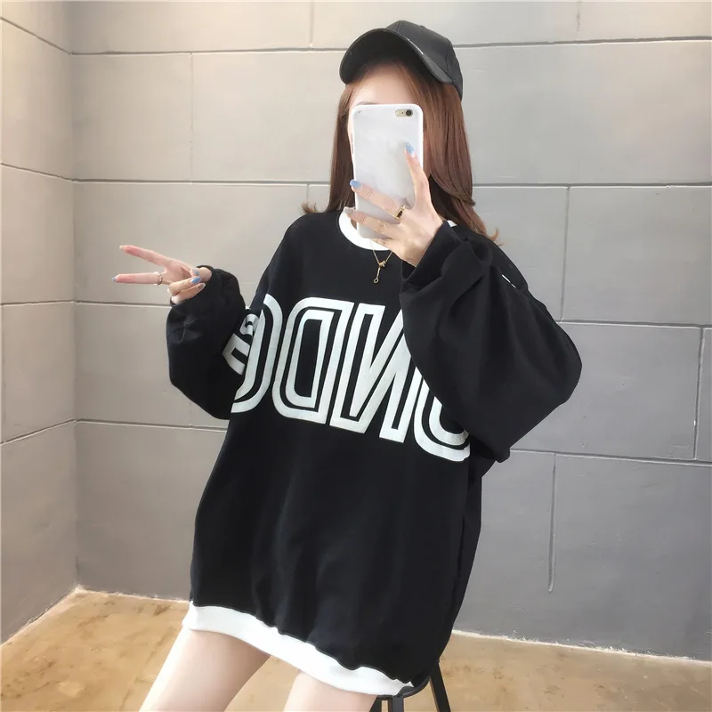 Sweatshirt women clothing Long sleeve jacket women Kawaii crewneck sweatshirt Oversized large Tops sweetshirt pastel clothes