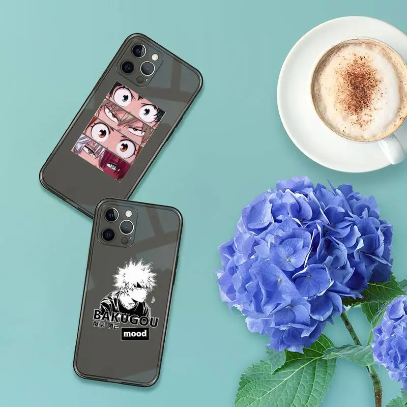 

My hero academia deku bakugou Boku Phone Case Transparent for iPhone 7 8 11 12 se 2020 mini pro X XS XR MAX Plus