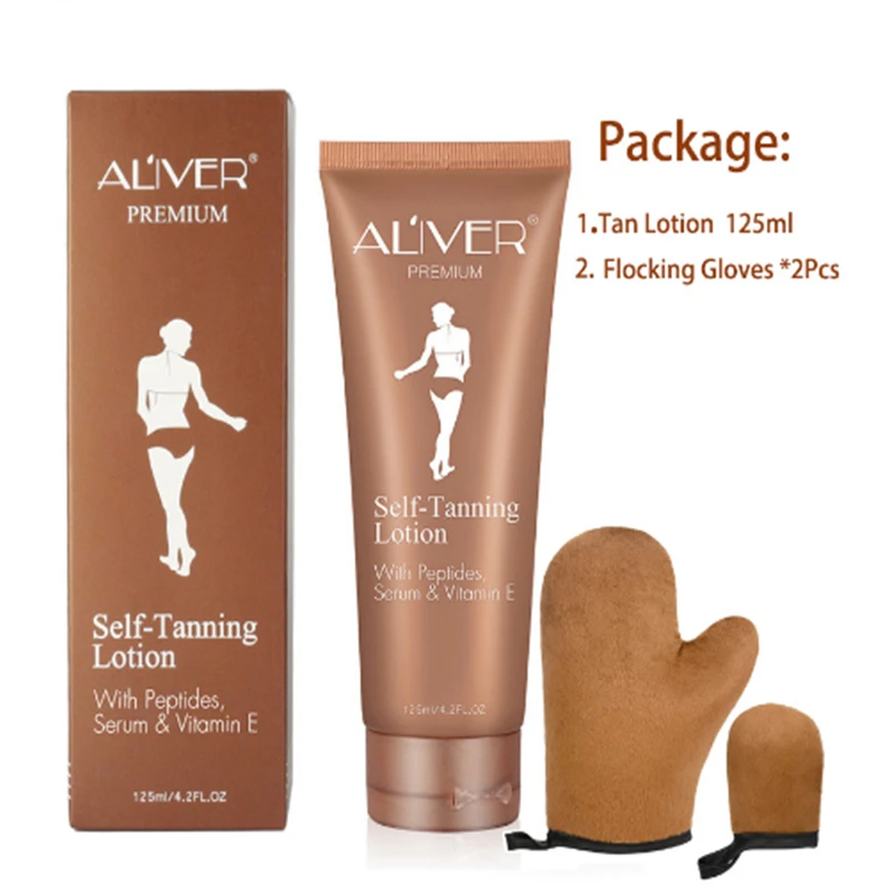 2019 новая сыворотка с пептидами VE самозагара лосьон 125 мл флокированные перчатки