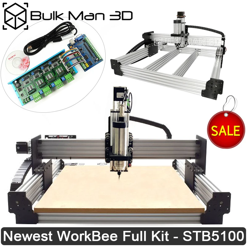 4 Оси новые WorkBee CNC маршрутизатор машина полный комплект с пощипывание напряжение