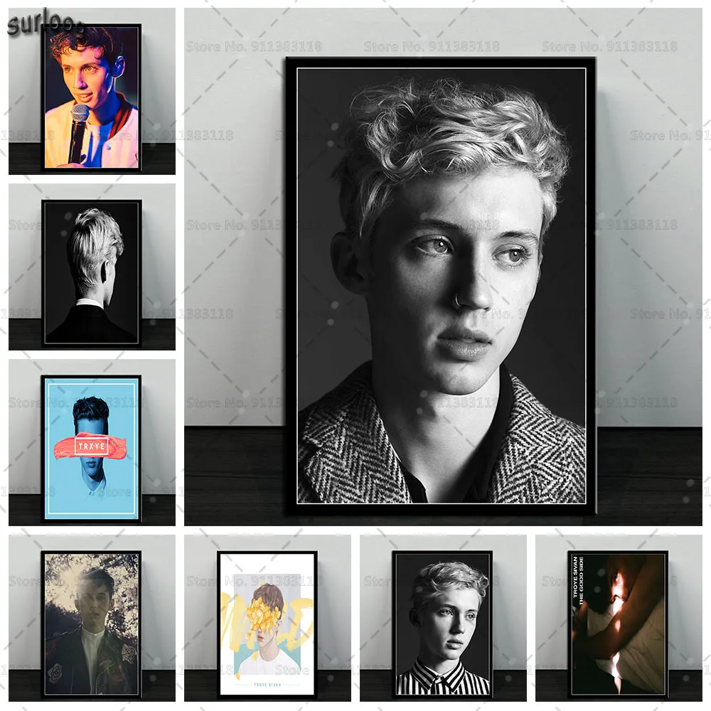 Постеры и принты Трой Сиван музыка ПЕВЕЦ звезда настенные художественные
