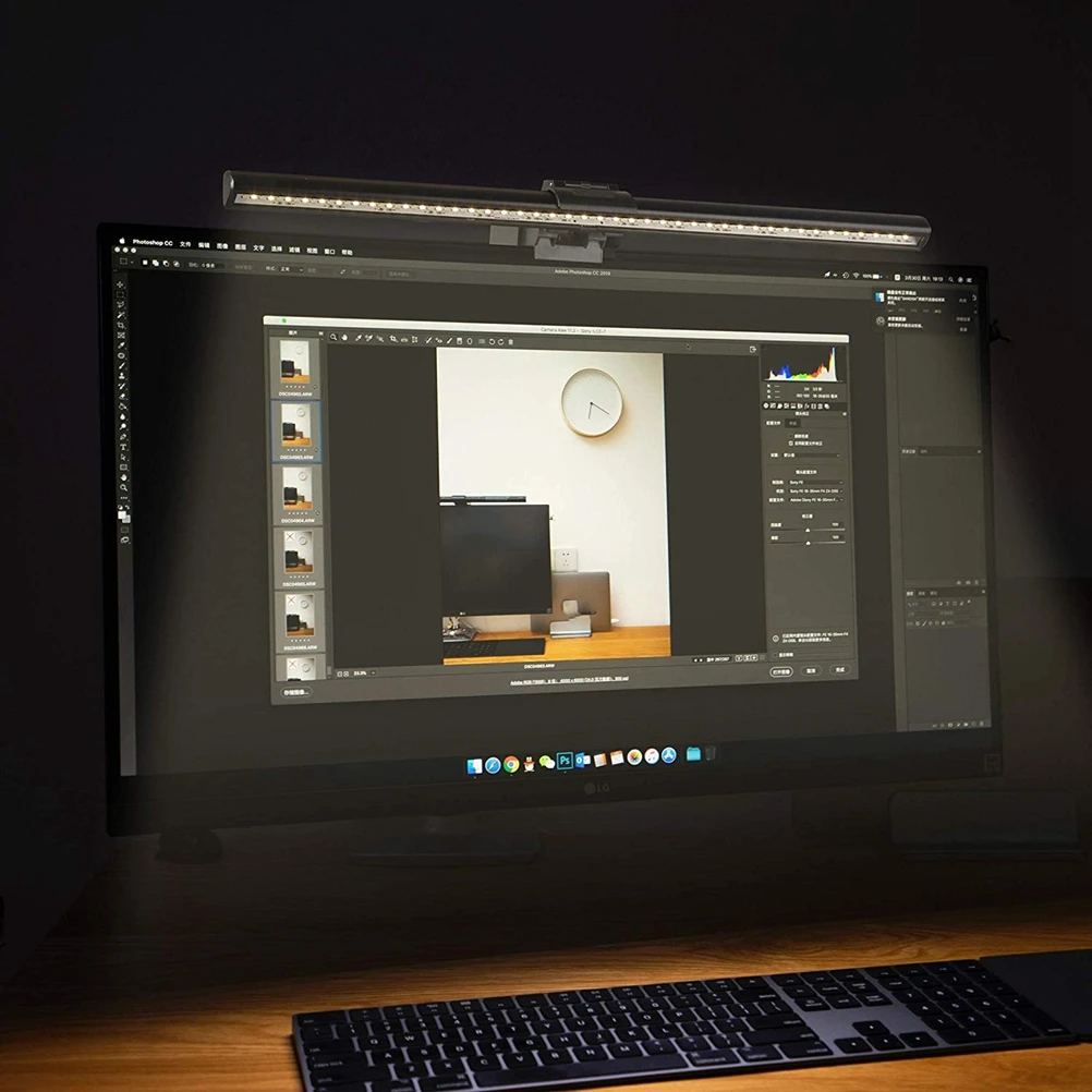 Barra de Mesa Barra de Luz Proteção para os Olhos Tela Lâmpada Computador Pendurado Regulável Escritório Monitor Portátil Olhos Leitura 40cm Usb Led