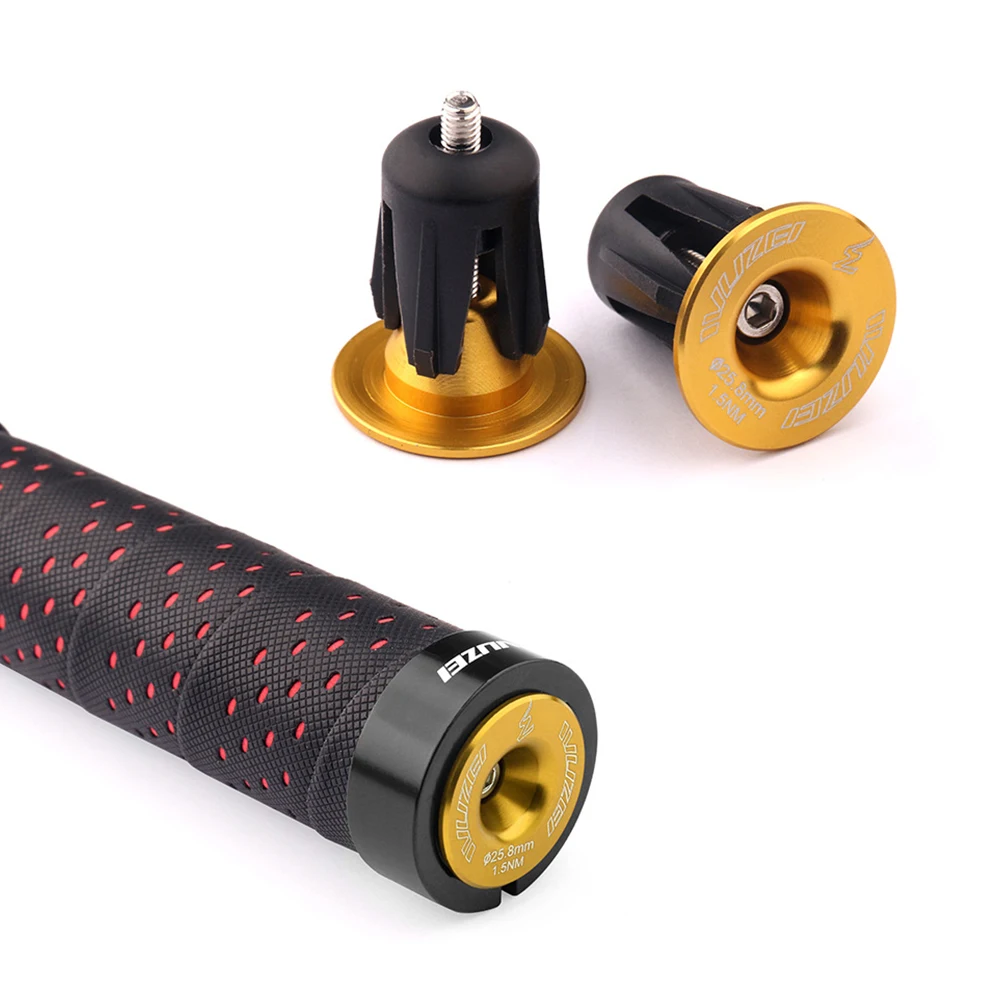 

1 Pair Bike Grip Handle Bar End Cap Aluminium Alloy MTB Handlebar Grips Plugs Caps For Bicycle Handlebar Accessories