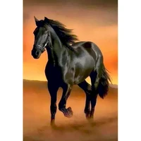 gatyztory painting by numbers horse picture for living room home decoration coloring by numbers diy animal handpainted gift