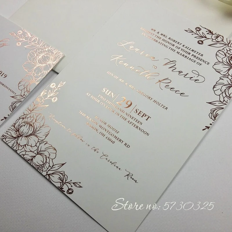 Приглашения на свадьбу свадебные открытки золотые фольгированные