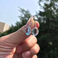 2019 new arrival high quality simple sweet moonstone opal stud earrings for women pretty small ear jewelry female earrings gift