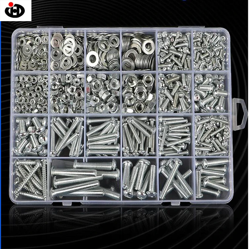 

M3 M4 M5 Drilling Phillips Round Head Self Tapping Screw Set Stainless Steel Screws Assortment Kit