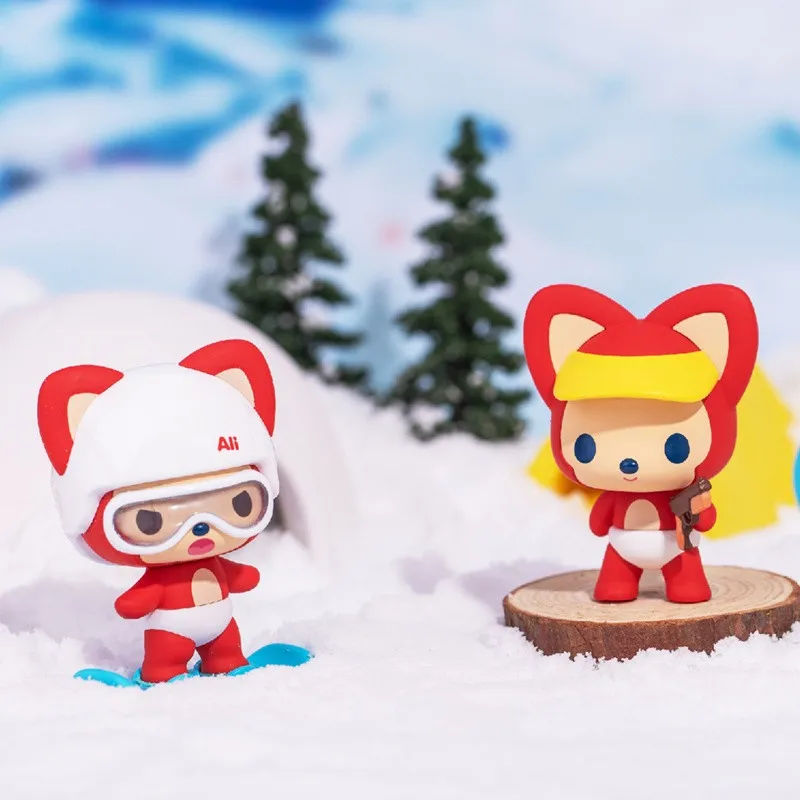 

Ali Sport глухая коробка игрушки Cute Fox Аниме фигурки Caja Ciega случайный сюрприз ПВХ модель подарок на день рождения 8 шт./компл.