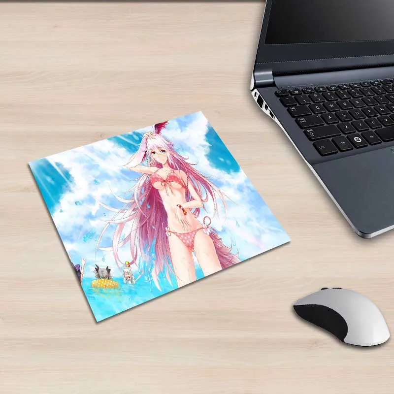 XGZ аниме квадратный коврик для мыши мультяшная милая девочка ноутбука ПК