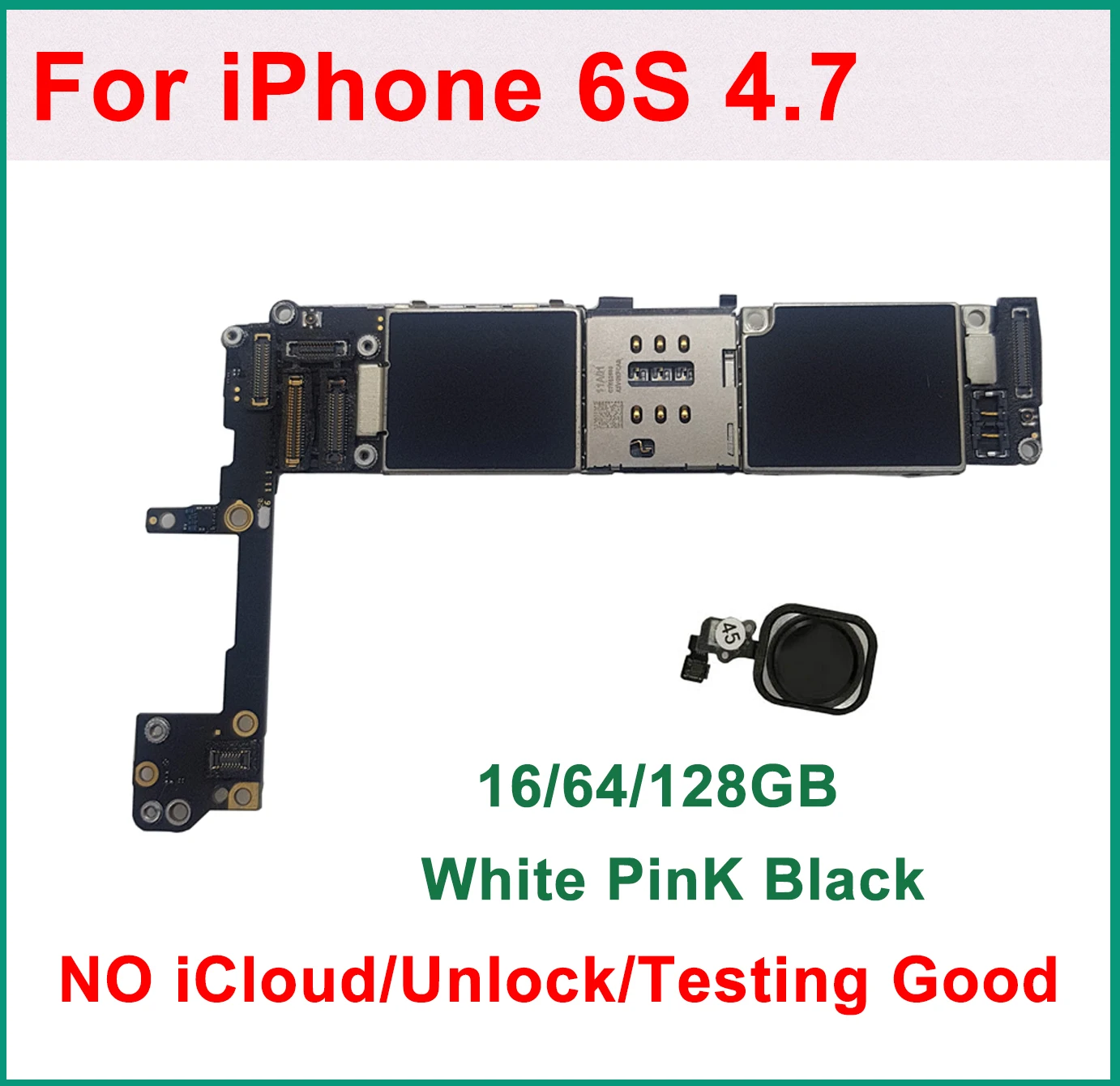 Оригинальная разблокированная материнская плата для iPhone 6S с распознаванием