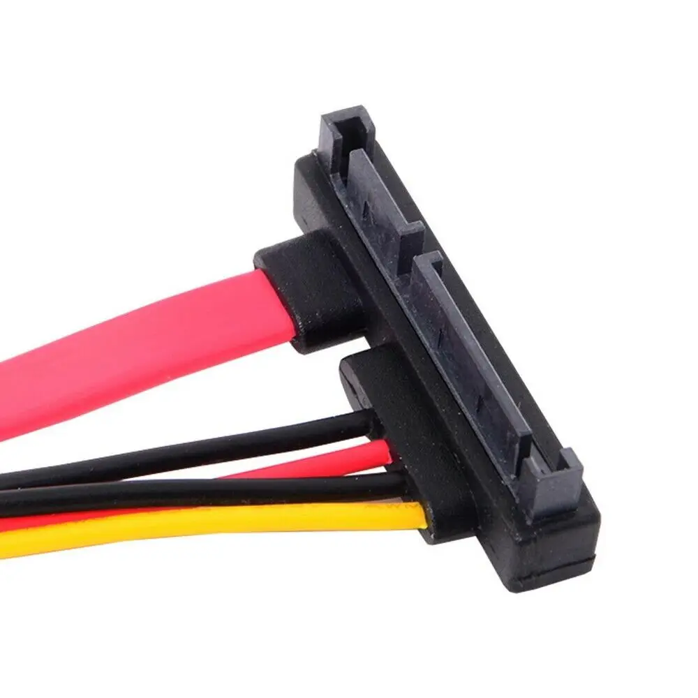 BAAQIi Up angle SATA III 3 0 7 + 15 22 контактный штырь гнездо диаметром 30 см с 4 проводами кабель