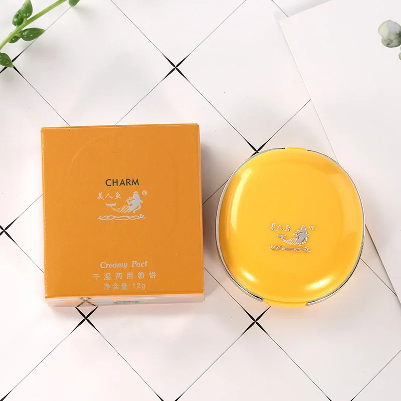 Натуральная пудра Отделка Сердце шелковая шаль тщательный торт консилер