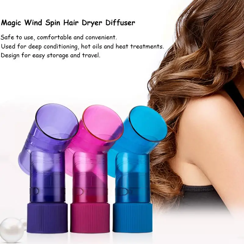 Practical Design DIY Hair Diffuser Salon Magic Hair Roller Drying Cap Blow Dryer Wind Curl Hair Dryer Cover Hair Styling Tools
