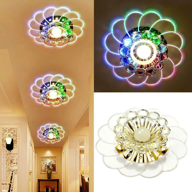 Современные хрустальные 5 Вт светодиодный потолочный светильник потолочное