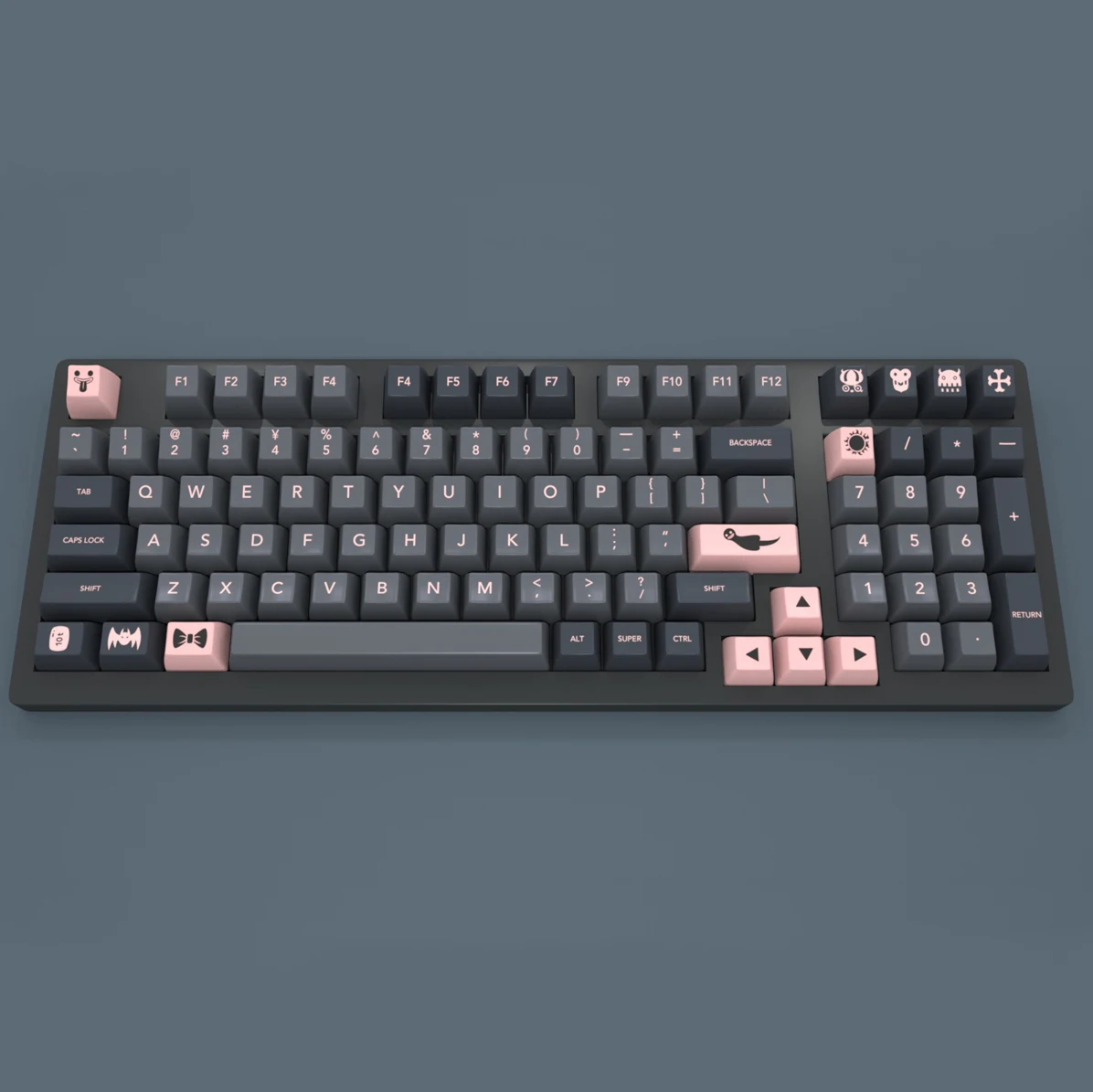 Набор клавиш Domikey SA из АБС пластика doubleshot комплект VILLANELLA Black Pink для mx stem клавиатура