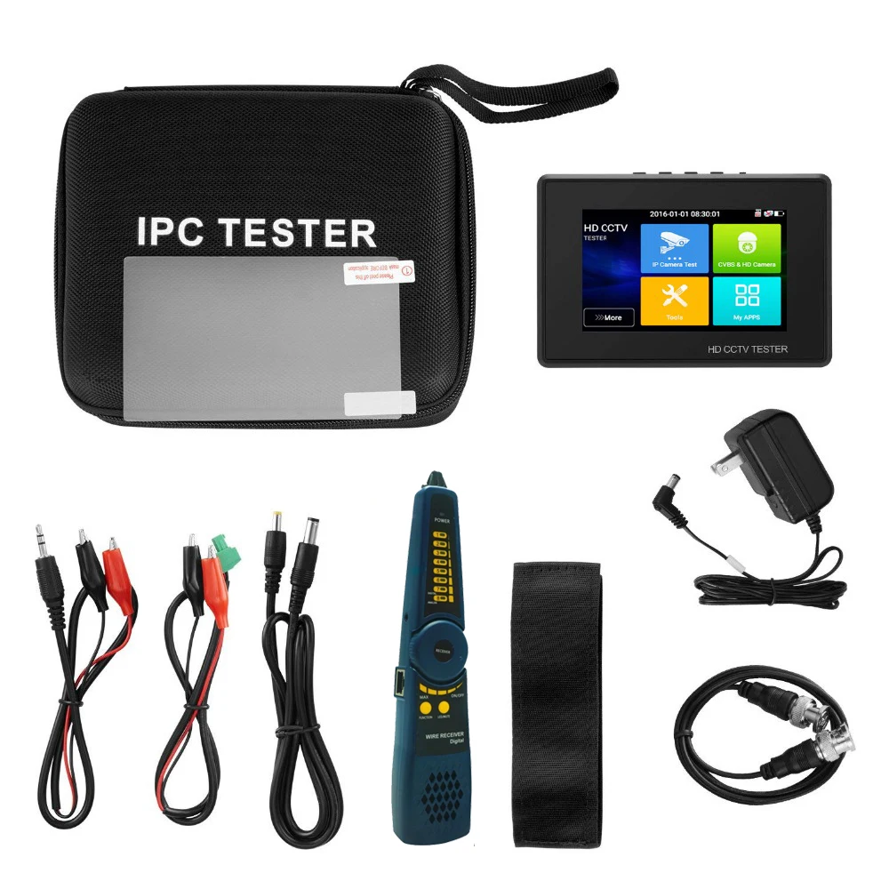 4 дюйма 4 к H265 IP камера тестер 8MP AHD TVI CVI CVBS CCTV тестер монитор с PTZ контроль Быстрый ONVIF IPC тестер с портом POE