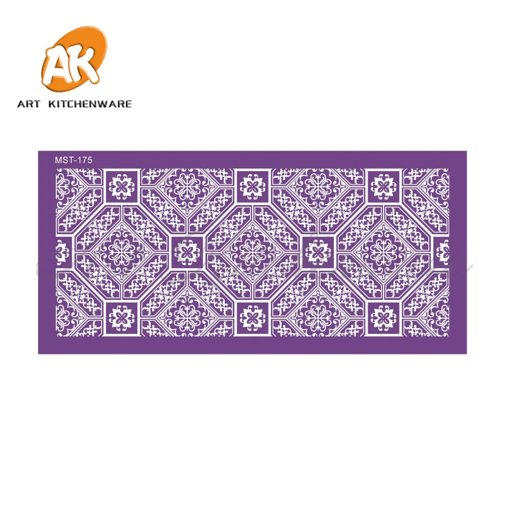 Европейский кружевной трафарет для торта тканевый сетчатый Хэллоуина кремовый