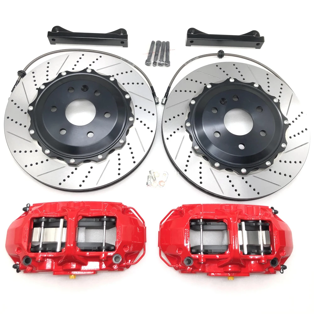 Hot Sale High performance Auto spare parts brake kit for Audi-S4-B8 JKGT6-6 pot with 380*34mm rotors with center cap