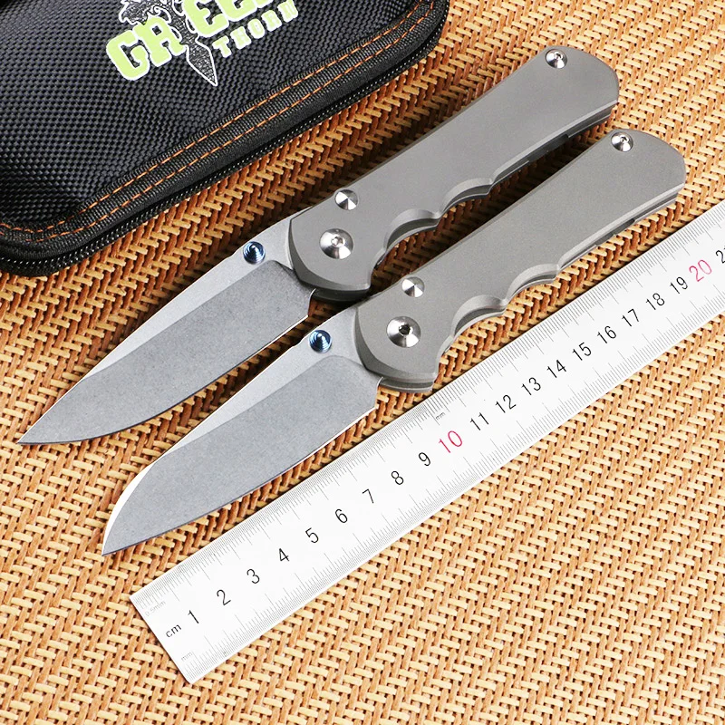 Складной нож Green Thorn Inkosi D2 Клинок TC4 титановая ручка карманный фруктовый резец для