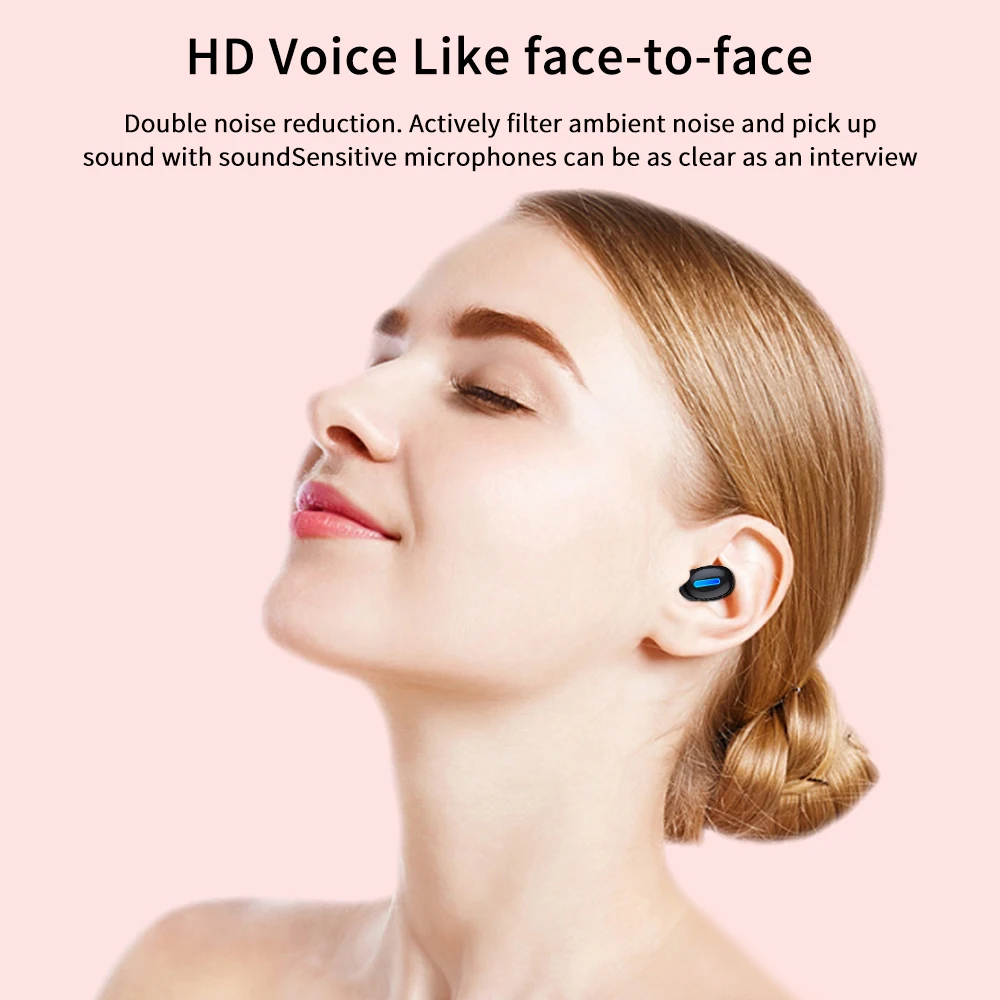 Беспроводные наушники HBQ Q32 TWS Bluetooth 5 0 светодиодная мощная Спортивная гарнитура с