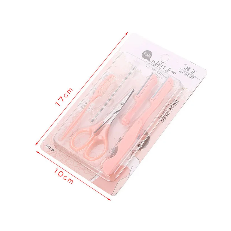 5 шт./компл. женский макияж инструмент для лица губ волос бровей бритва триммер